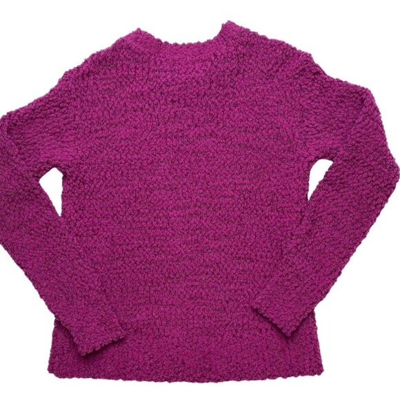Style & Co Teddy Sweater Top Women's Petite SMALL Purple Soft Relaxed-Fit NEW‎ - Picture 5 of 10